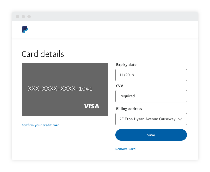 Paypal Guide How To Link A Credit Or Debit Card Paypal Hong Kong