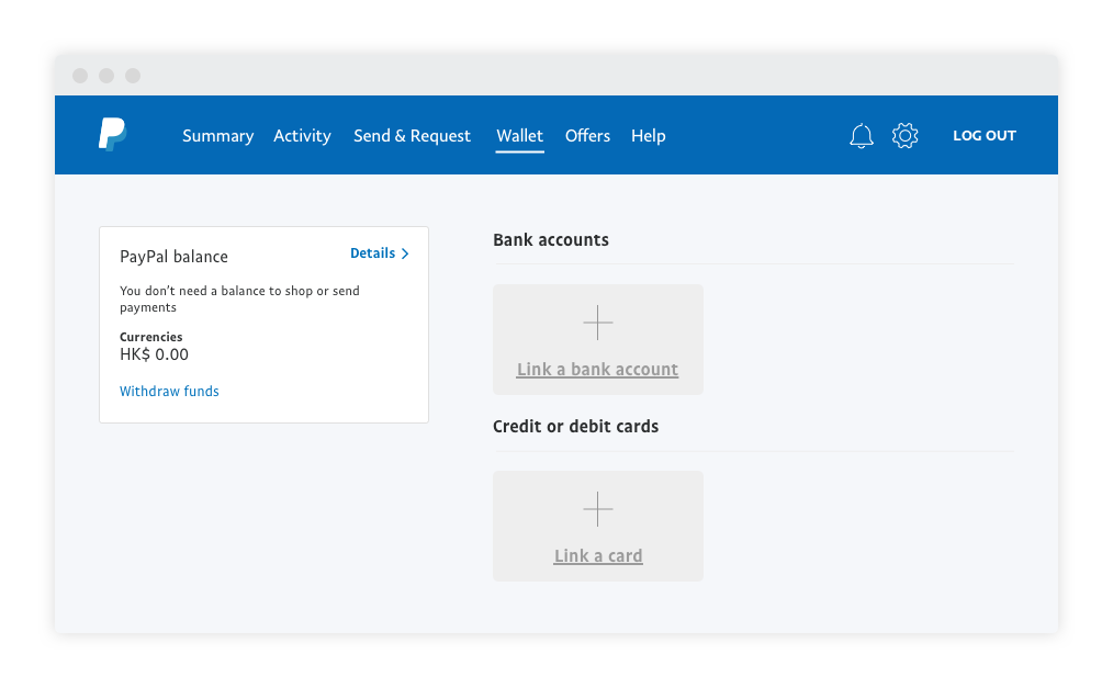 how to add bank account to paypal business