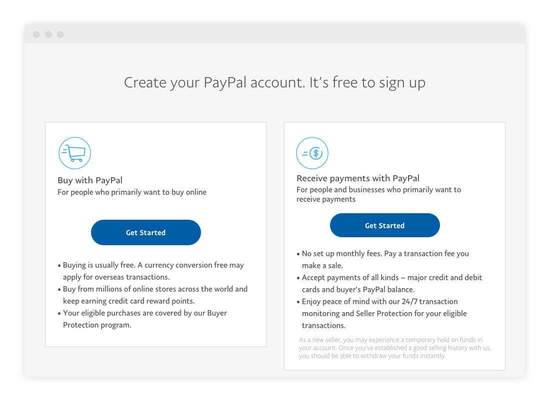 Account free paypal Free PayPal