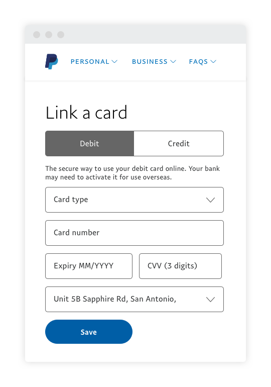 Paypal Guide How To Link A Credit Or Debit Card Paypal Philippines