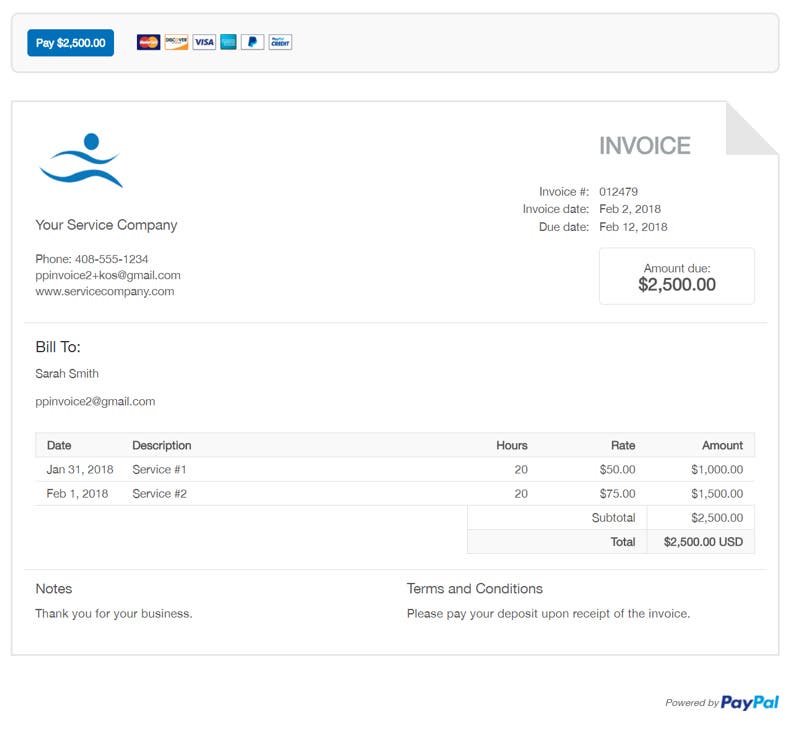 Services Invoice Template from www.paypalobjects.com