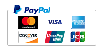 PayPal｜Mastercard, VISA, American Express, Discover, UnionPay, JCB