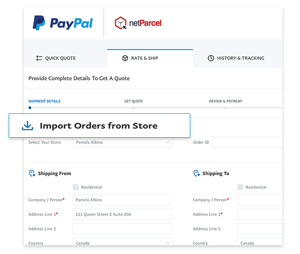 Import and sync orders from PayPal, Etsy, Shopify, eBay, and more.  