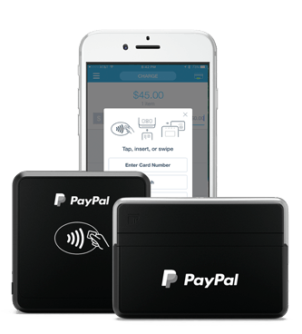 Image result for paypal chip and swipe card reader