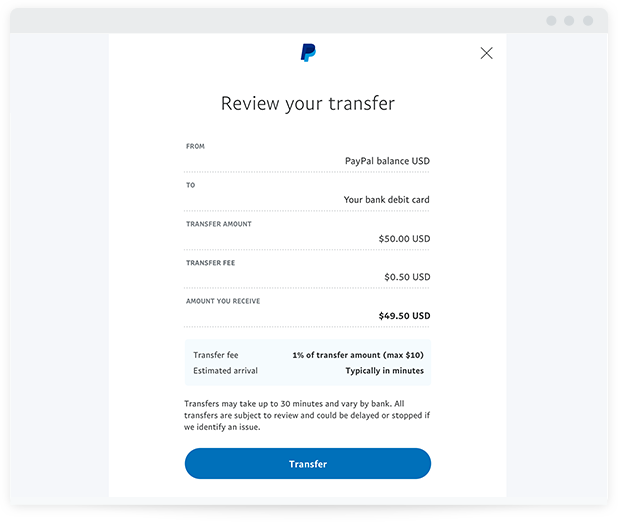 PayPal Instant Money Transfer To Bank Account