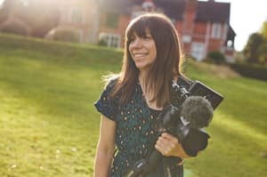Carla Berzon-Lillie founder of Nozzy Films holding a camera