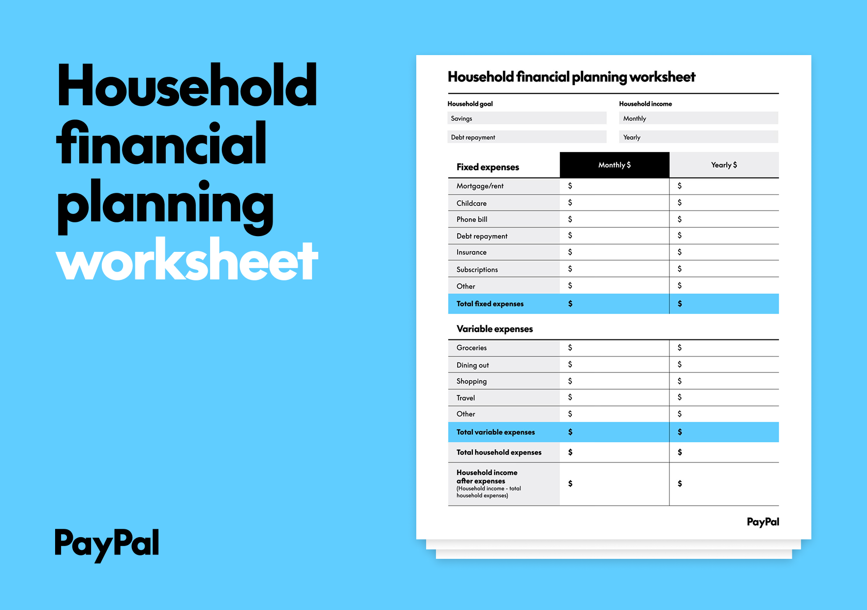 Expense Worksheet For Divorce Printable Budget Worksheet Dave Ramsey