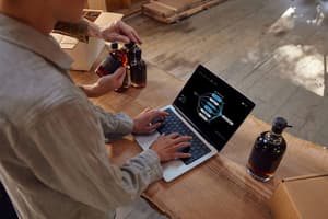 Business owner views their PayPal Ads dashboard.