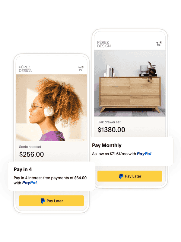 Installment Payments Offer Pay Later PayPal US
