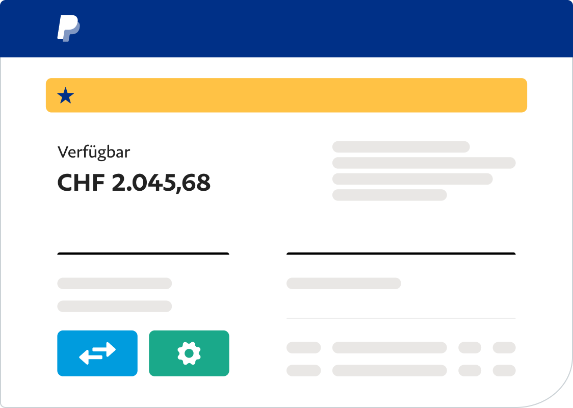 Ein PayPal-Dashboard wird verwendet, um Spenden für ein Unternehmen zu sammeln