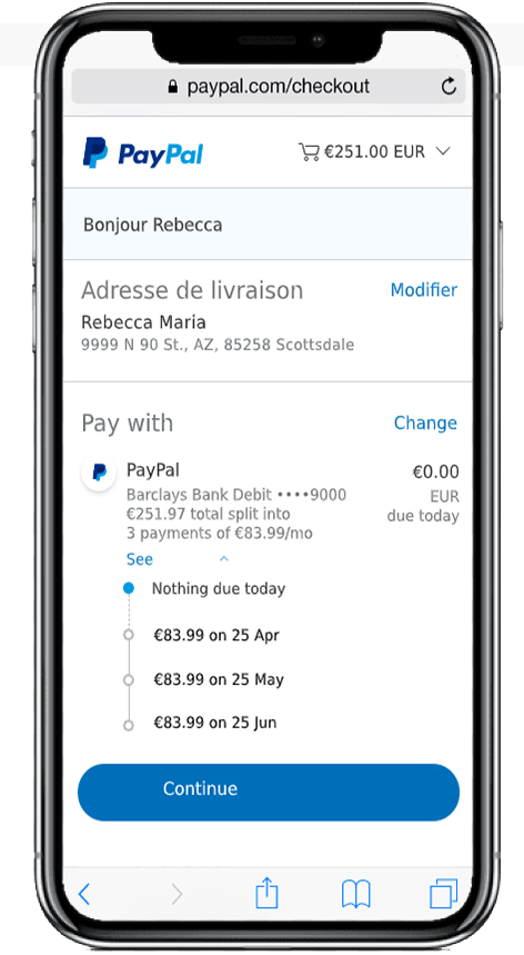 Vous Pouvez Maintenant Payer En 4X Avec PayPal Vous Pouvez Maintenant Payer En 4X Avec PayPal