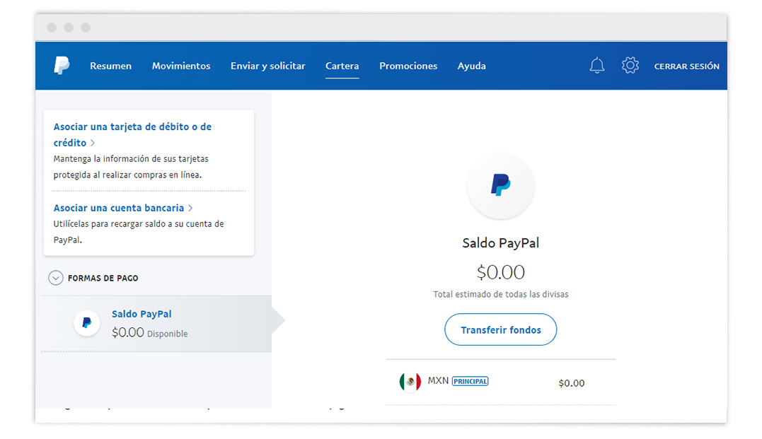 Guía Cómo asociar una bancaria - PayPal México