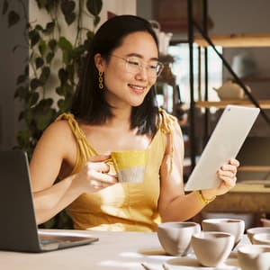 Photos depicting merchants in various industries carrying out day-to-day tasks to support their businesses