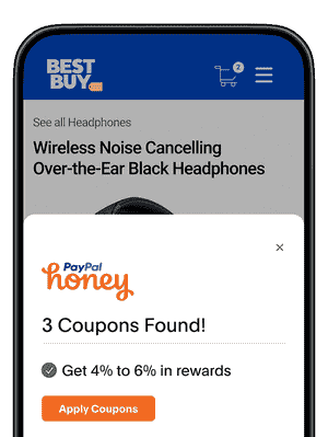 Online coupons found with Honey to get cash back