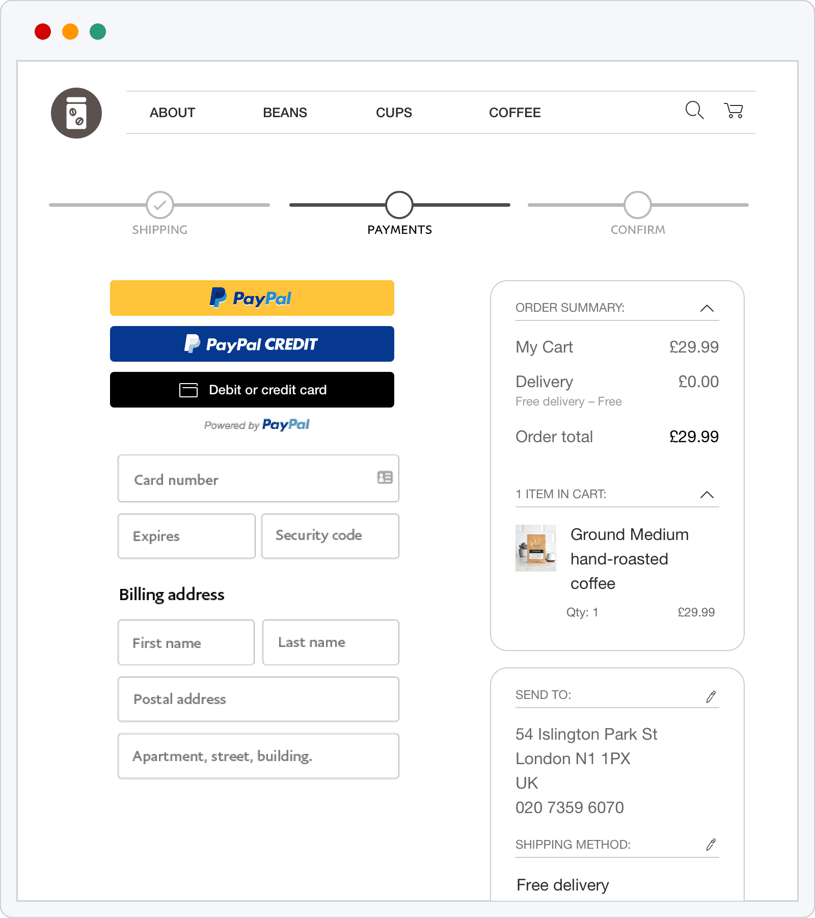how to confirm card in paypal