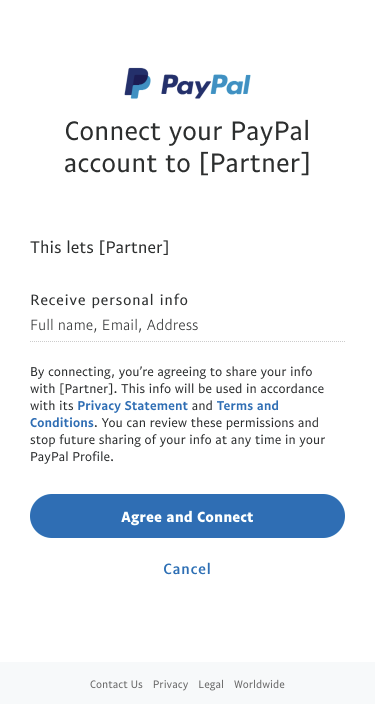 Log,in,with,PayPal,link