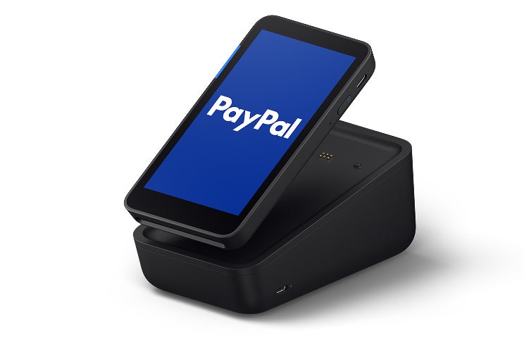 PayPal Terminal viewed from the side