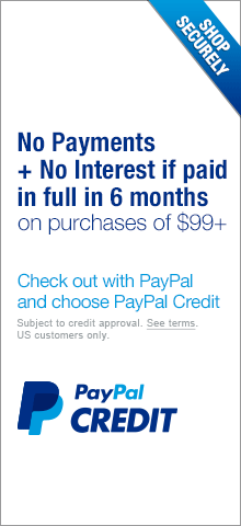 No Payments + No Interest if paid in full in 6 months of purchases $99+