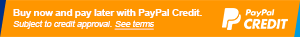 Get more time to pay by choosing PayPal Credit during PayPal Checkout. Subject to credit approval. See Terms. Apply Now.