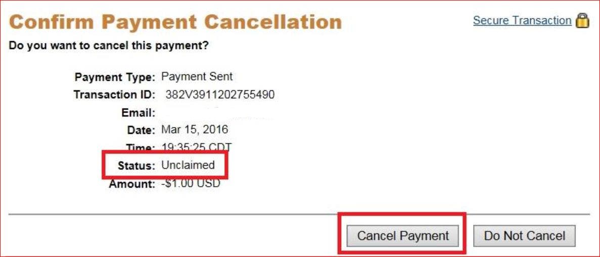 Can I cancel a PayPal payment?