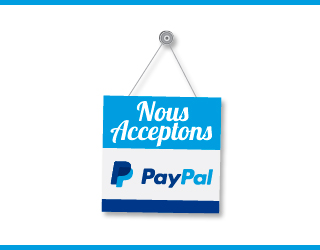Nous acceptons Paypal
