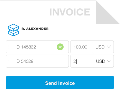 An icon depicting an invoice generator tool.
